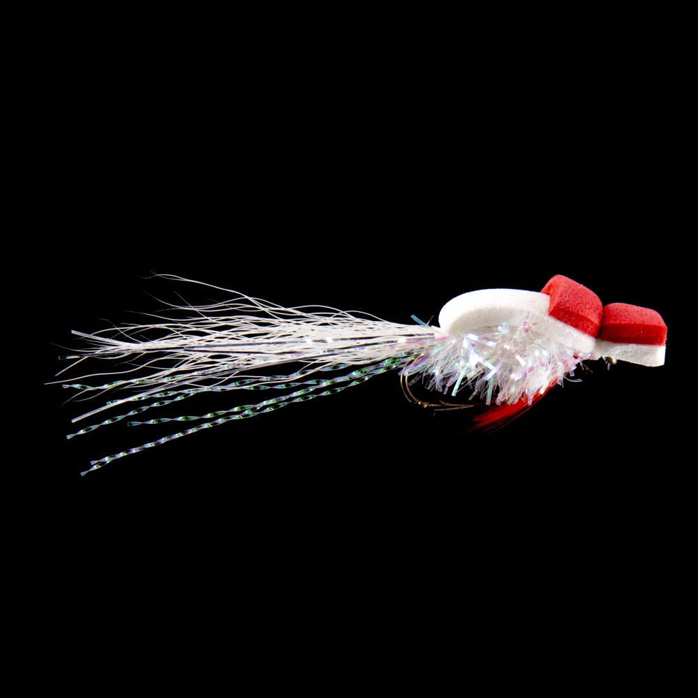 The Essential Fly Popper Hot Head Gurgler White Popper Fishing Fly